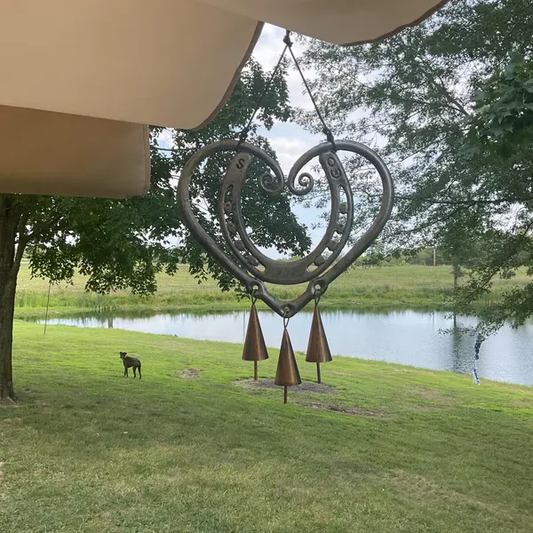 💥LAST DAY 49% OFF🔥100% Handmade | The Horseshoe Heart Wind Chime ❤🐎