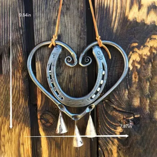 💥LAST DAY 49% OFF🔥100% Handmade | The Horseshoe Heart Wind Chime ❤🐎
