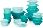 Sunburst Heritage Nesting Bowls & Canister Set, Airtight Press‑Seal Food Storage Vessels