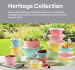 Sunburst Heritage Nesting Bowls & Canister Set, Airtight Press‑Seal Food Storage Vessels